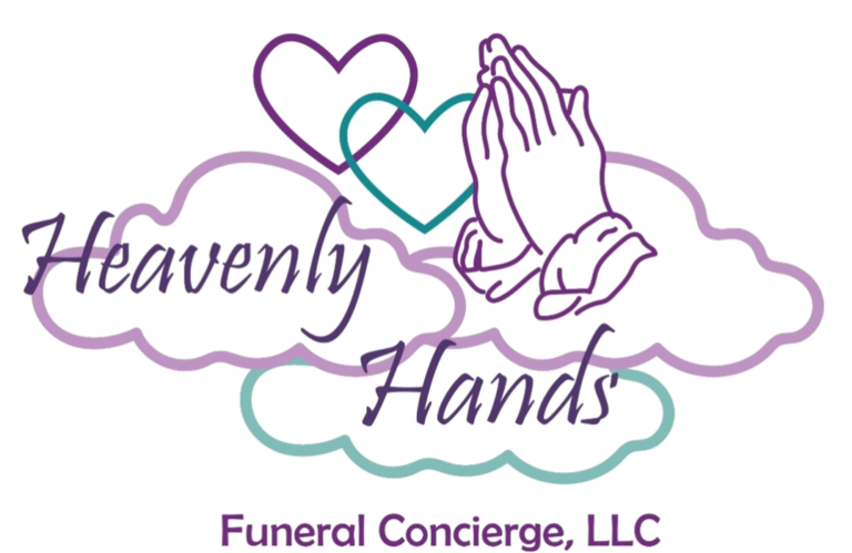 Heavenly hands funeral concierge logo
